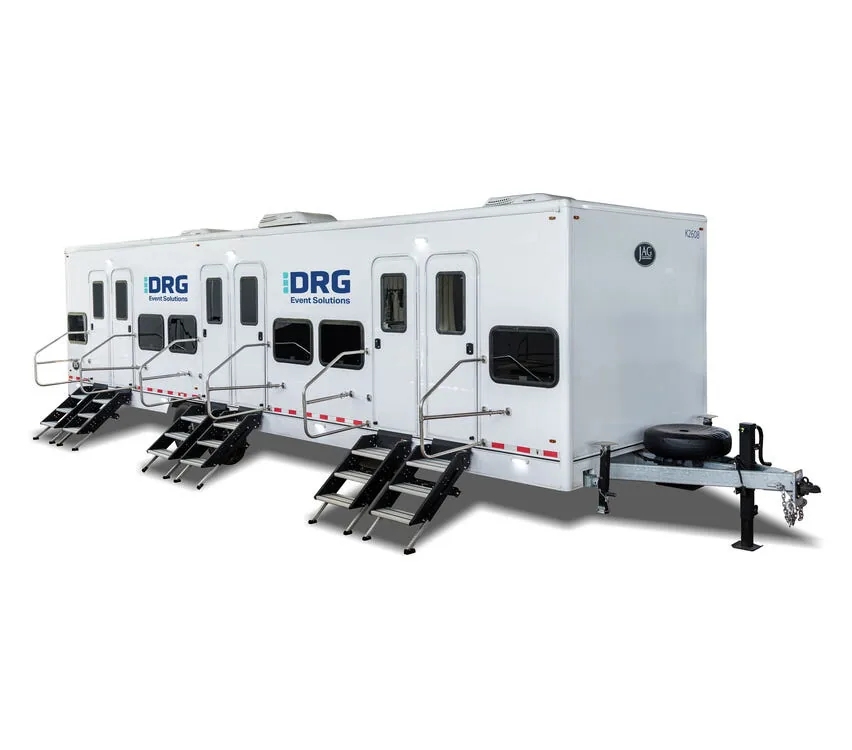 Exterior of the 12-Bed Individual Room Sleeper Trailer.