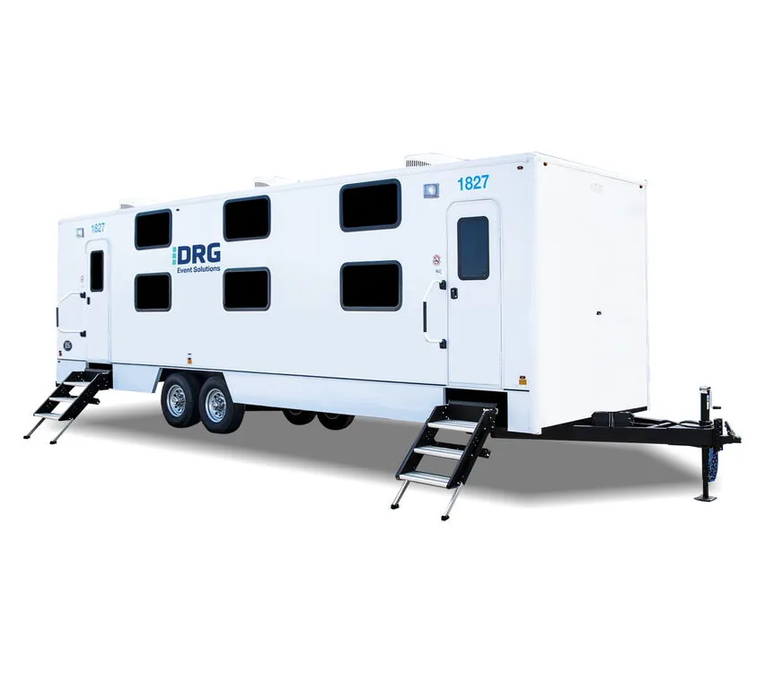 Exterior of the 16-Bed Sleeper Trailer.