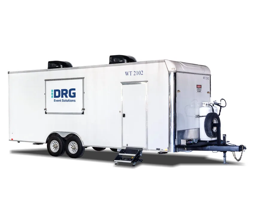 Exterior of the Dishwash Trailer.